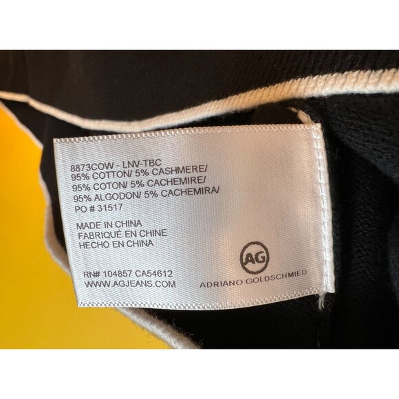 Adriano Goldschmied Cedic Crew Sweater Mens XL Black La Nouvelle Vague $198 NWT - Picture 4 of 8